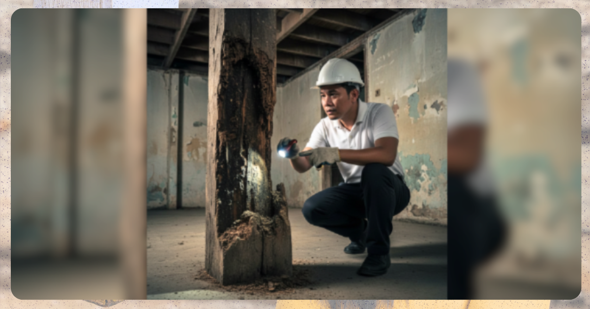 Maliligtas pa ba?: How to Fix Termite-Infested Columns and Posts in Old ...